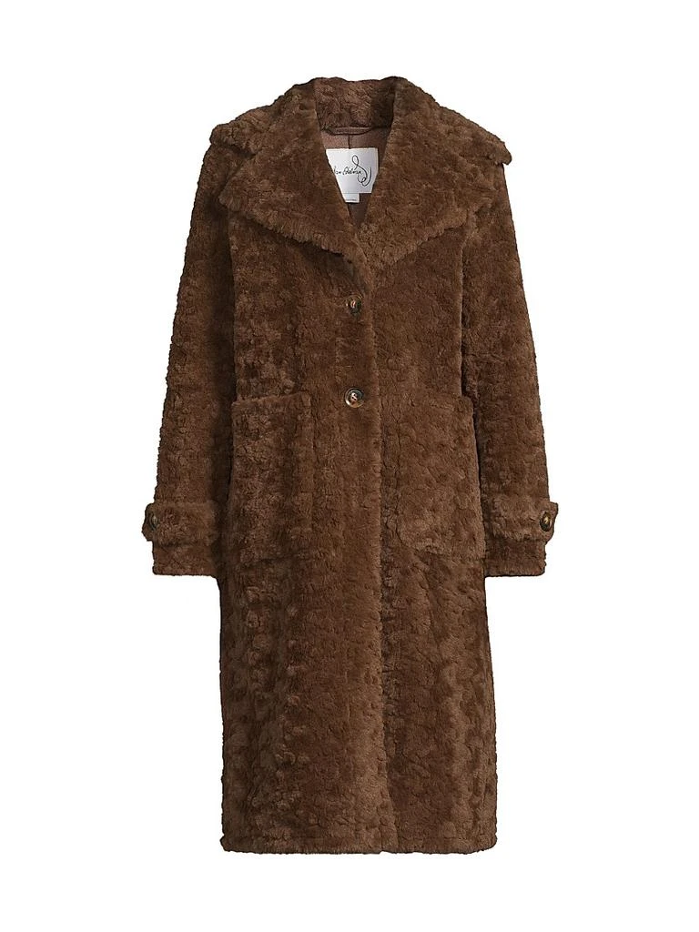 Sam Edelman Faux-Fur Notch Collar Coat Coats Free Shipping