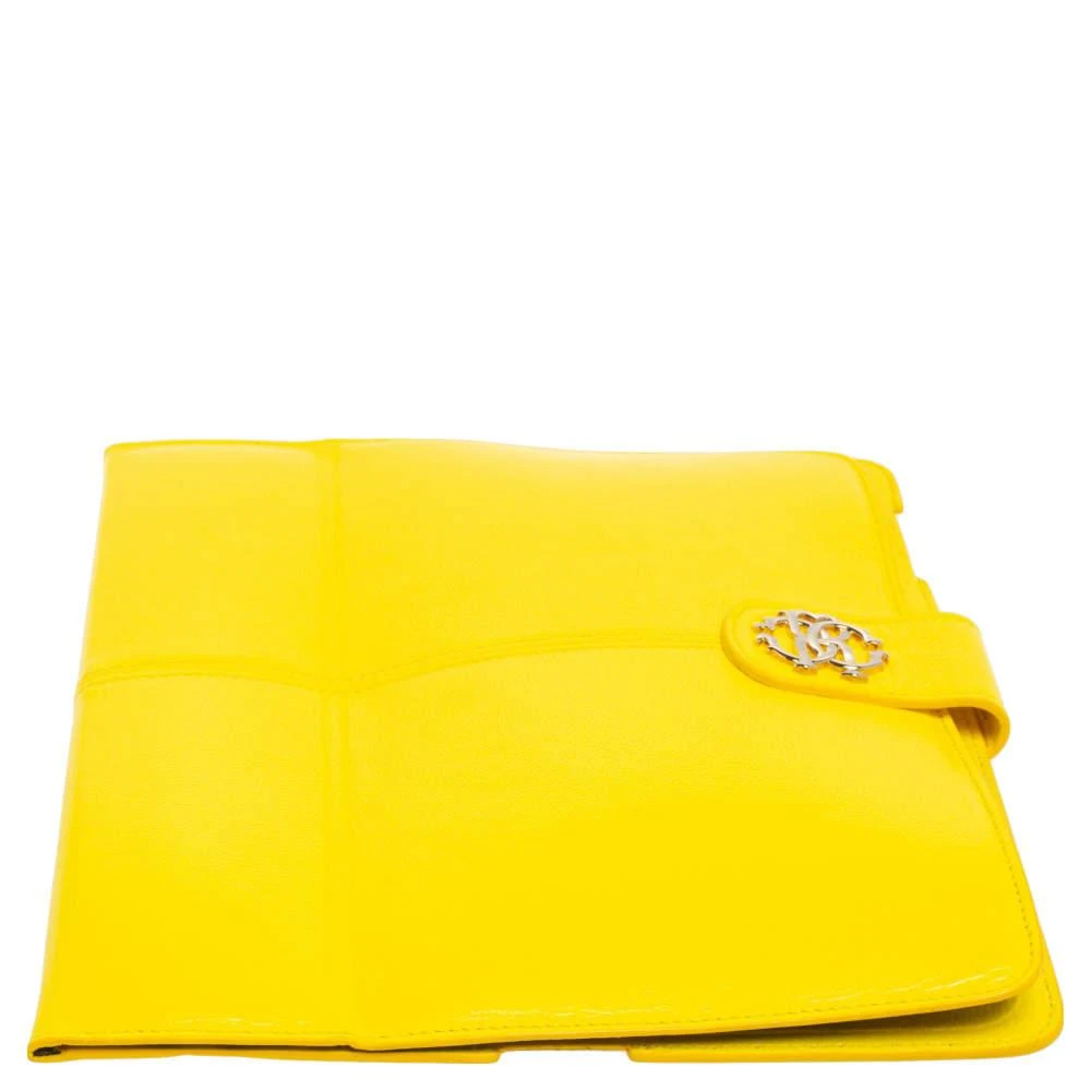 Roberto Cavalli Roberto Cavalli Yellow Leather Logo Buckle Detail Tablet Case 7