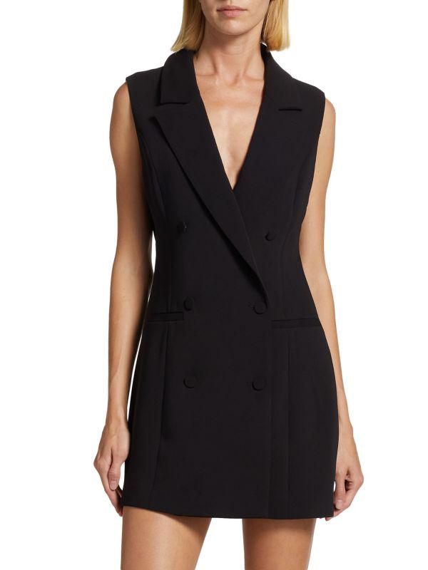 Good American Luxe Double Breasted Blazer Minidress