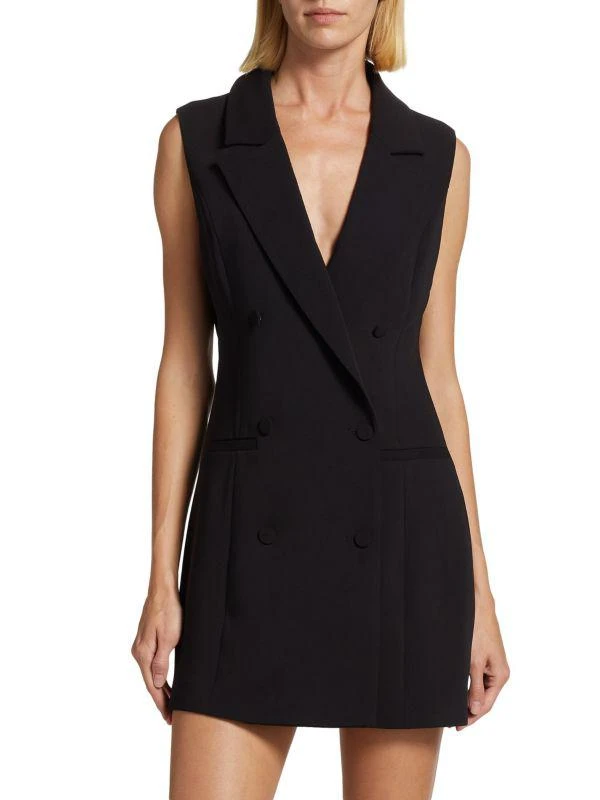 Good American Luxe Double Breasted Blazer Minidress 1