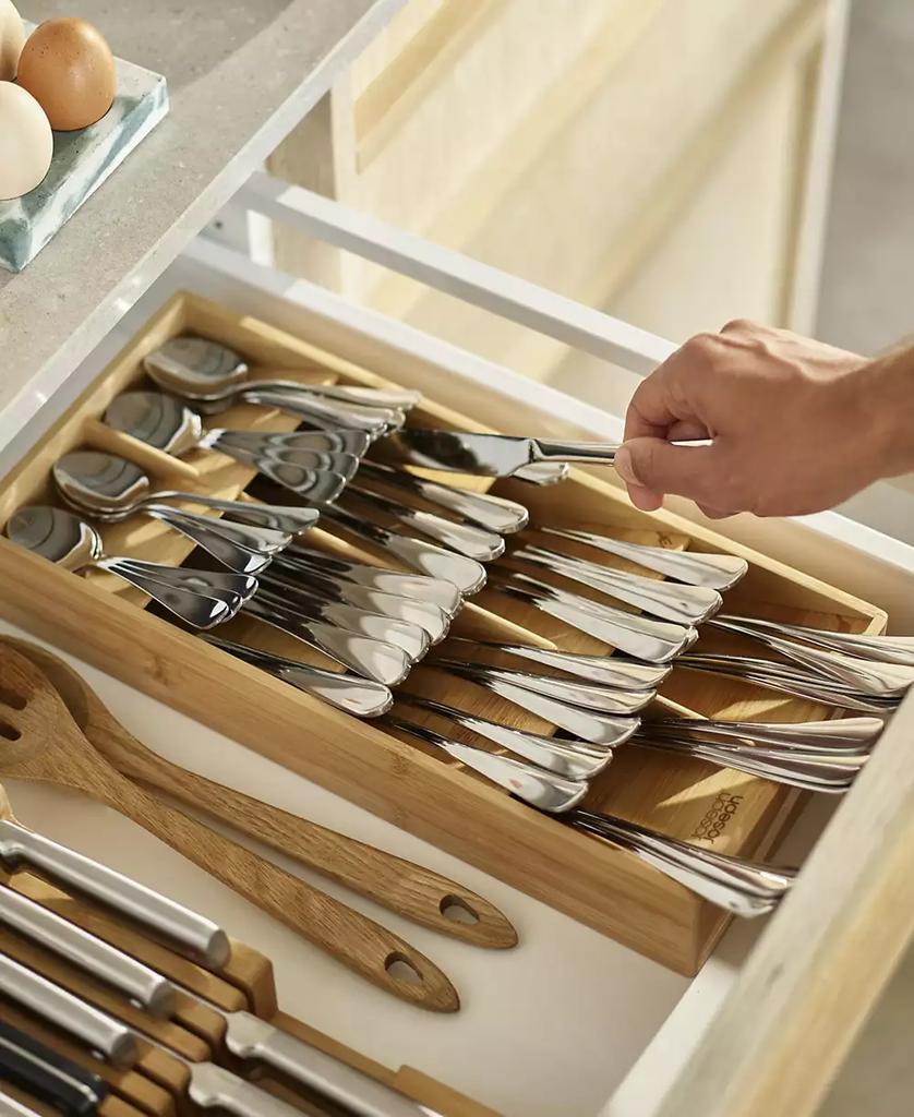 Joseph Joseph Drawerstore Large Bamboo Compact Cutlery Organizer