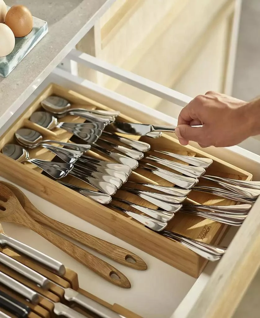 Joseph Joseph Drawerstore Large Bamboo Compact Cutlery Organizer 2