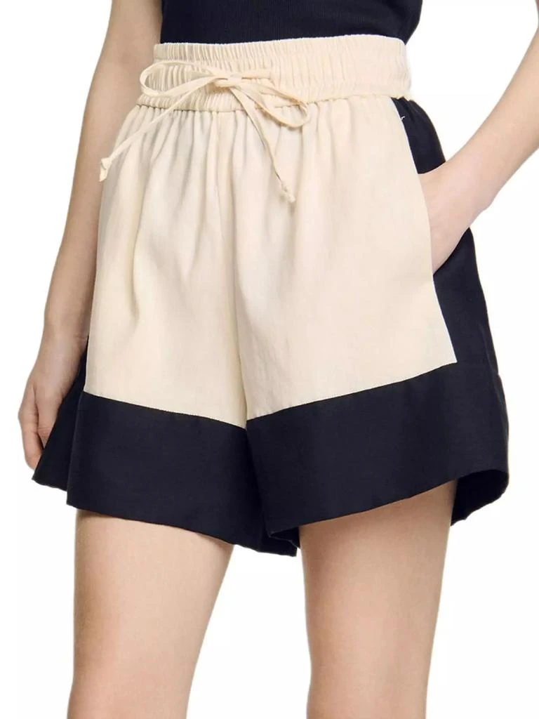 Sandro Two-Tone Shorts 4