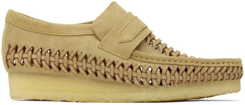 Clarks Beige Wallabee Weave Loafers 1