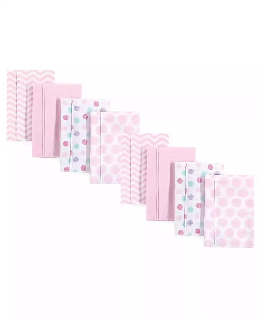 Luvable Friends Durable Flannel Fabric Burp Cloths Poly-Cotton Assortment