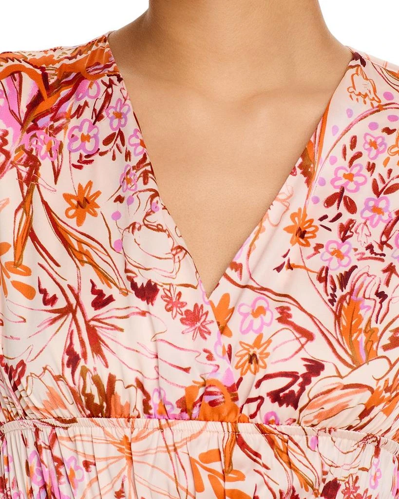Gracia Floral V Neck Maxi Dress 6