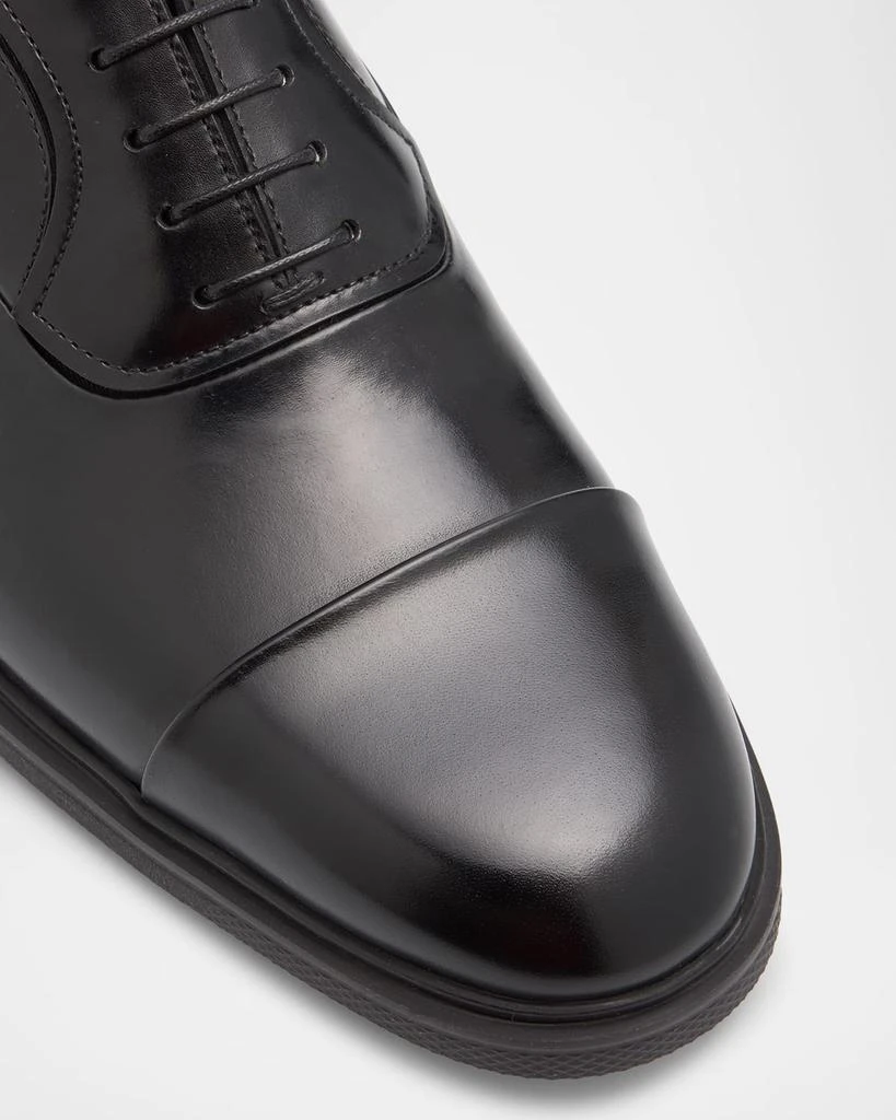 Santoni Men's Easy Leather Cap-Toe Oxfords 3
