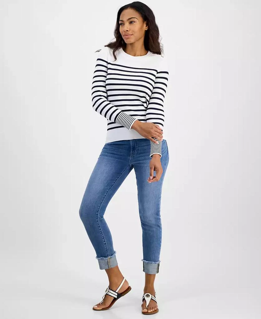 Tommy Hilfiger Women's Striped Marniere Sweater 2