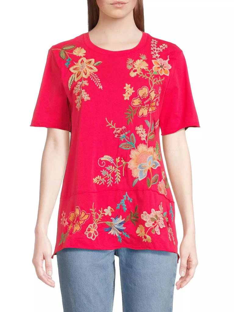Johnny Was Ishani Embroidered T-Shirt 3