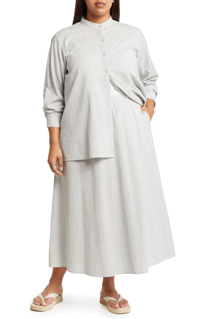 Eileen Fisher Organic Cotton A-Line Skirt 7