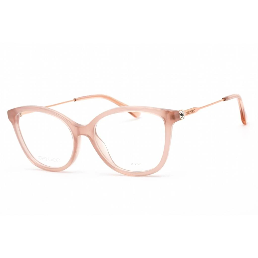 Jimmy Choo Jimmy Choo Women's Eyeglasses - Full Rim Cat Eye Nude Glitter Frame | JC373 0KON 00 1