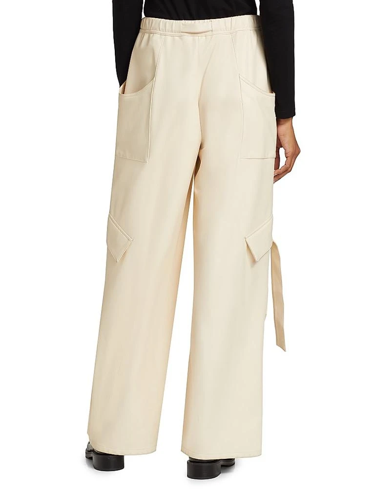 LAPOINTE Stretch Faux Leather Utility Pants 5