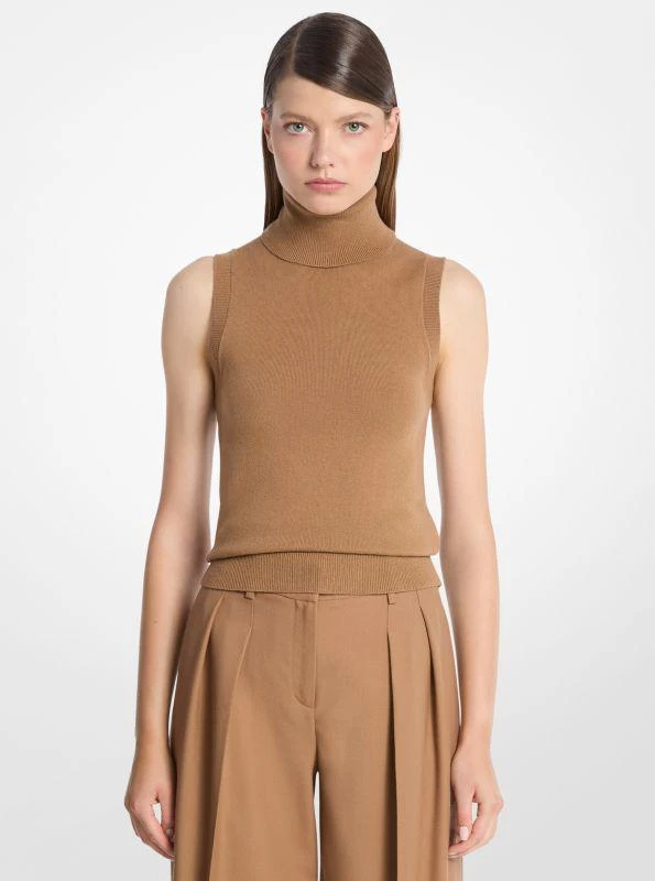 Michael Kors Cashmere Sleeveless Turtleneck 1