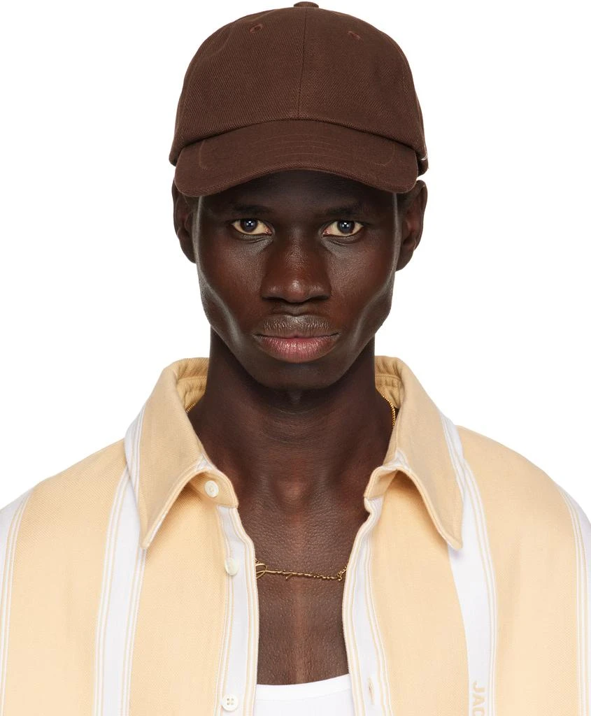 Jacquemus Brown 'The Jacquemus' Cap 1