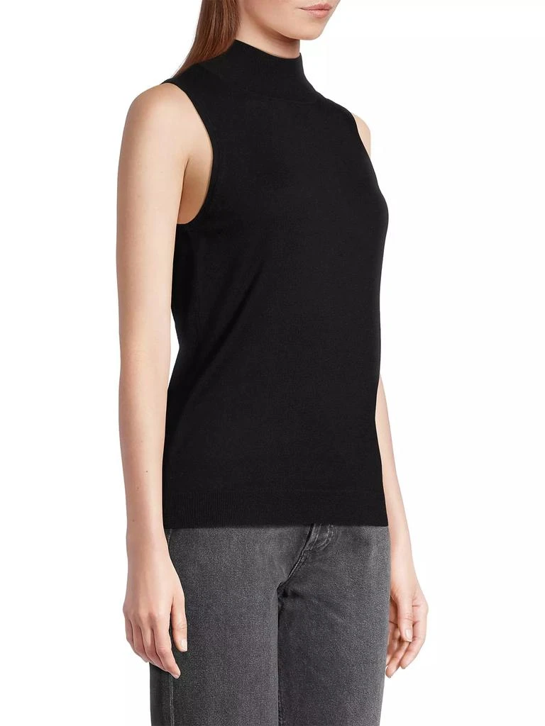 Minnie Rose Cotton-Cashmere Mock Turtleneck Top 4