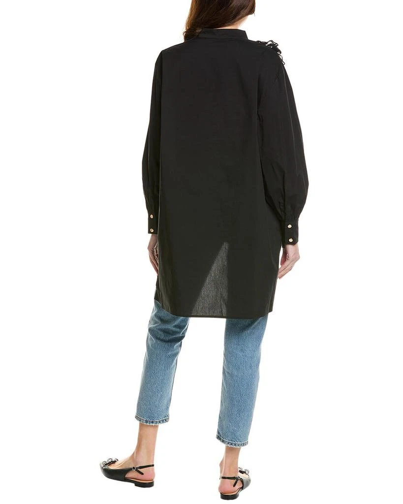 Gracia Ruffle Edge Asymmetrical Shirt 2
