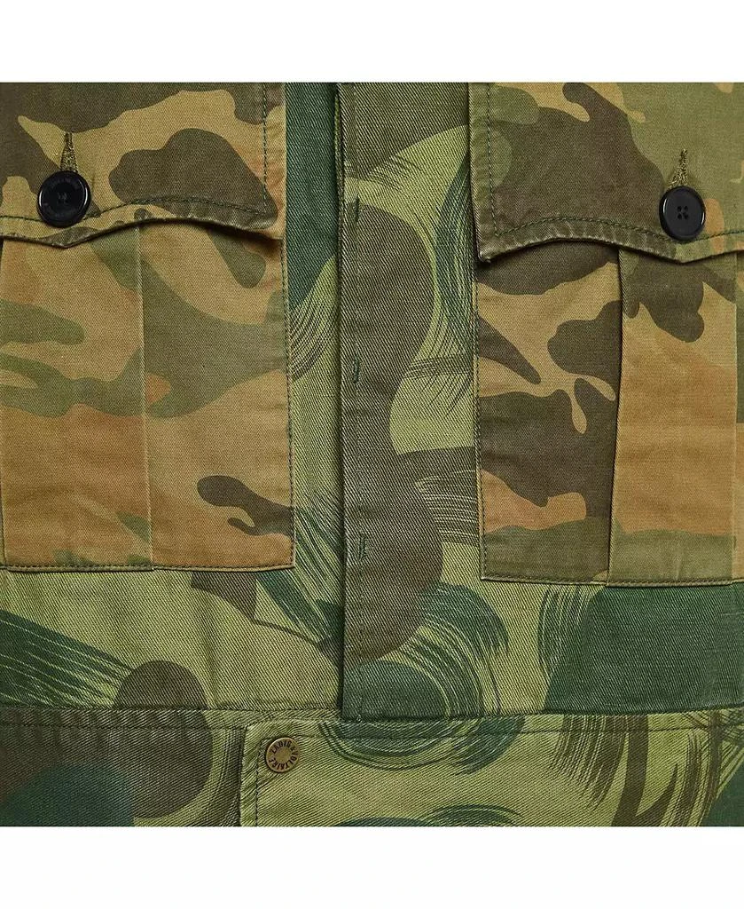 Pre-Owned Zadig 
Voltaire Women
s Military Green Camouflage Cotton Blend Button Front Jacket 6