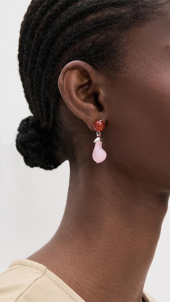 Completedworks Bio-Resin and Agate Drop Earrings