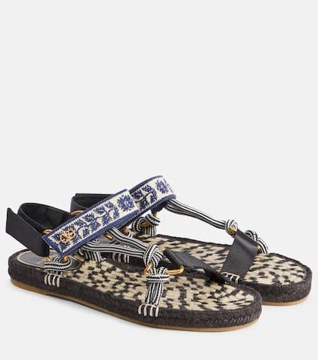 Valentino Lake Powell crochet-trimmed sandals 1