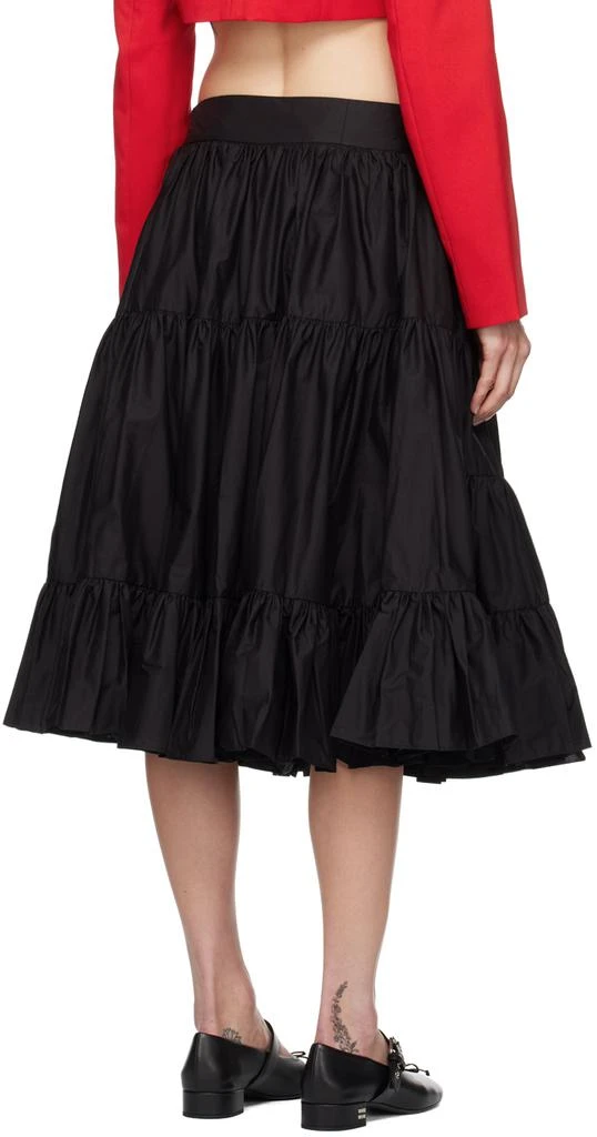 Sandy Liang Black Hetti Midi Skirt 3