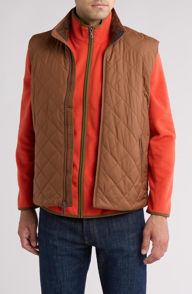 Brooks Brothers Water Repellent Diamond Quilted Vest