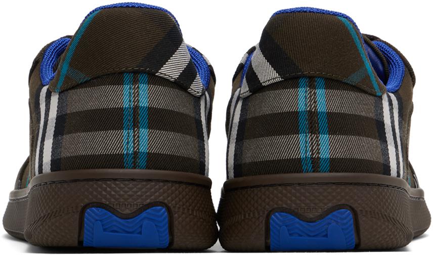 Burberry Brown Check Terrace Sneakers