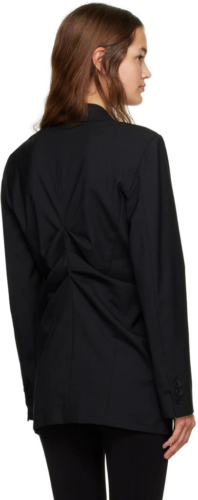 Puppets and Puppets Black Gathered Blazer 3