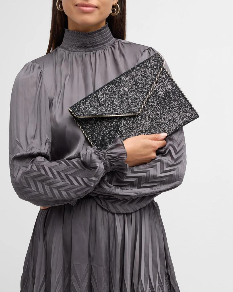 Rebecca Minkoff Leo Glitter Envelope Clutch Bag 4