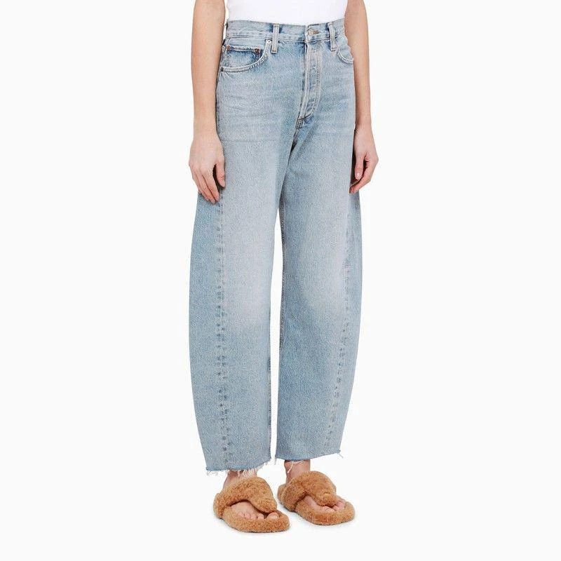 AGOLDE LIGHT BLUE DENIM BALLOON JEANS 3