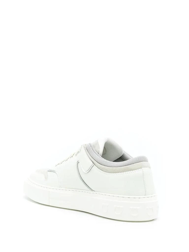 Salvatore Ferragamo Ferragamo Gancini Low-Top Sneakers in WHITE 3