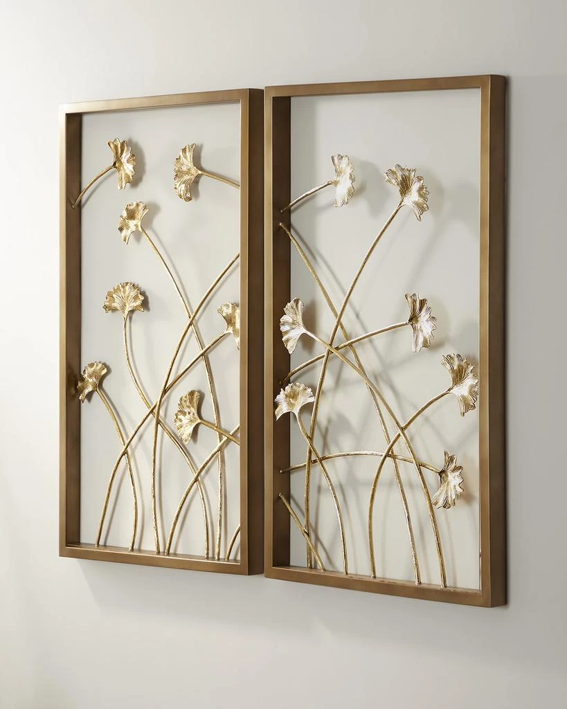 Neiman Marcus Ginkgo Wall Panels, Set of 2 3