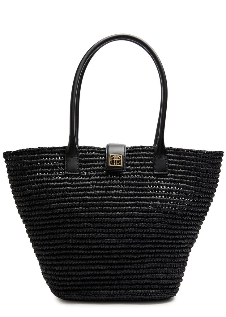 ANINE BING Lou woven raffia tote 1