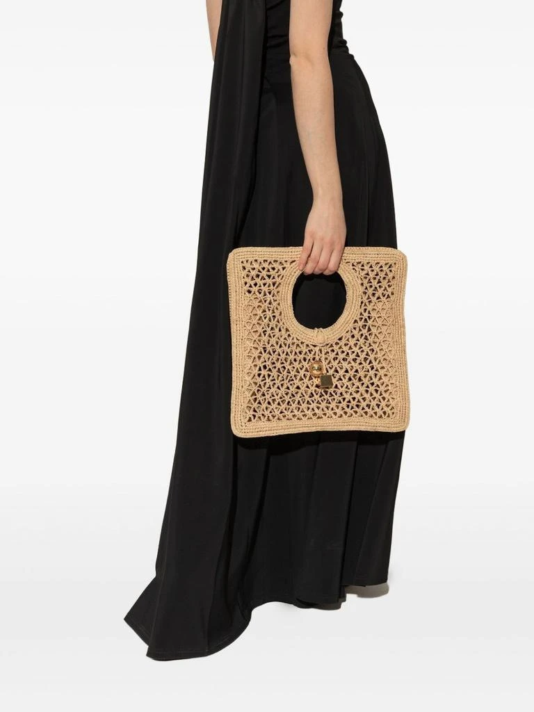 Jacquemus JACQUEMUS - Le Petit Carre Spiaggia Rafia Handbag 4
