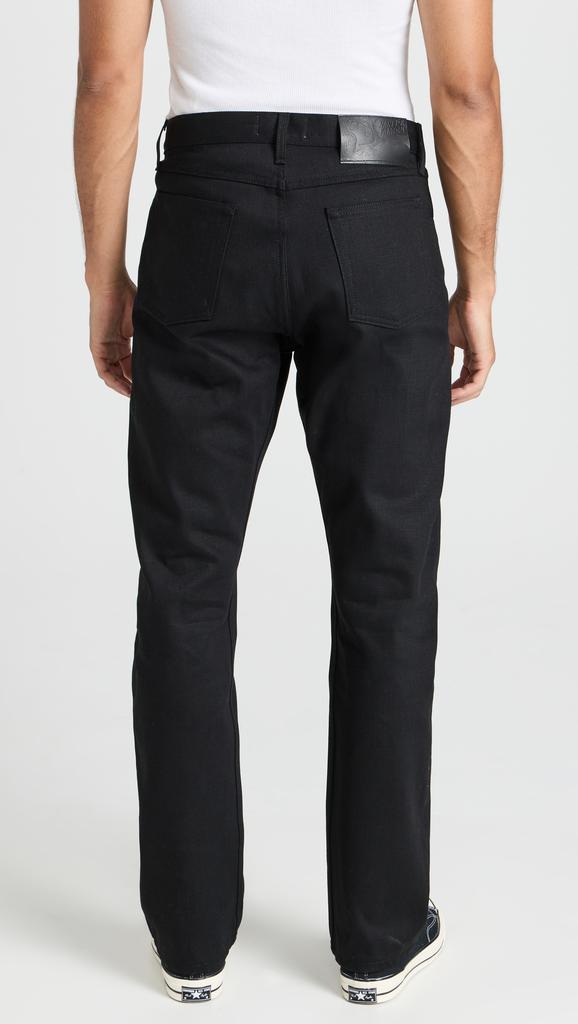 Naked  Famous True Guy - Solid Black Selvedge Jeans