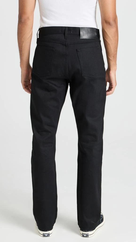 Naked  Famous True Guy - Solid Black Selvedge Jeans 2