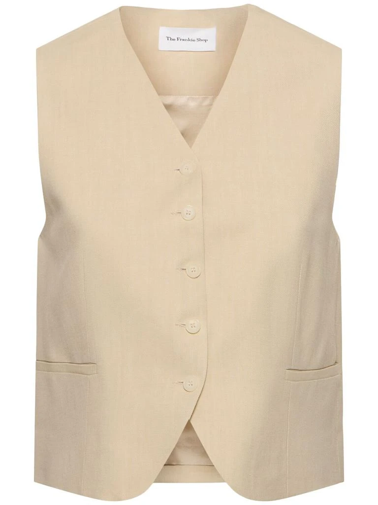 THE FRANKIE SHOP Chelsea Viscose & Linen Vest 1