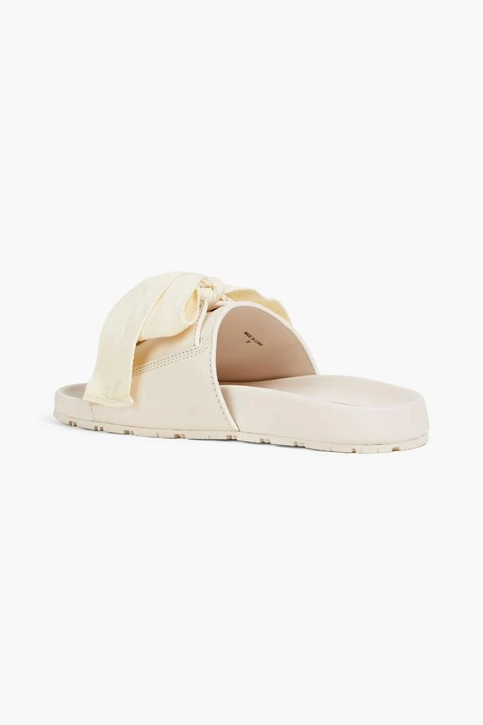 Zimmermann Bow-embellished leather slides 3