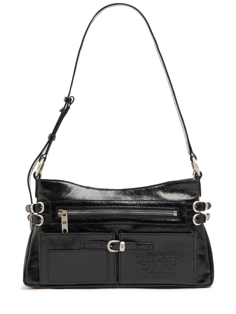 MARGESHERWOOD Flat Pocket Crinkle Leather Shoulder Bag 1