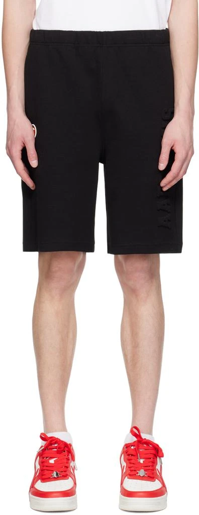 AAPE by A Bathing Ape Black Moonface Shorts 1