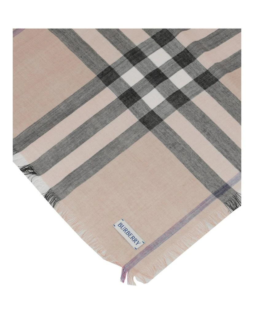 Burberry Large Check Gauze Scarf 2