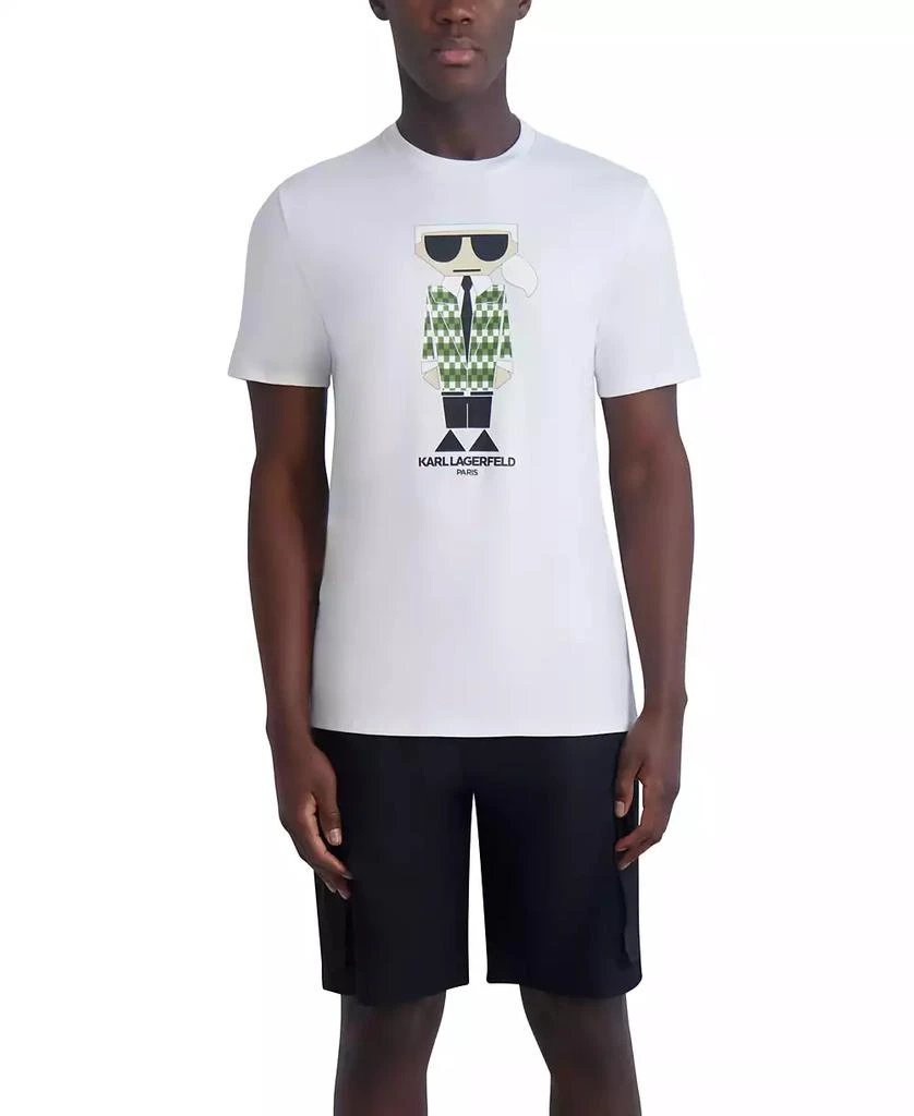 Karl Lagerfeld Paris Men's Slim-Fit Cocktail Karl Blazer Graphic T-Shirt 5
