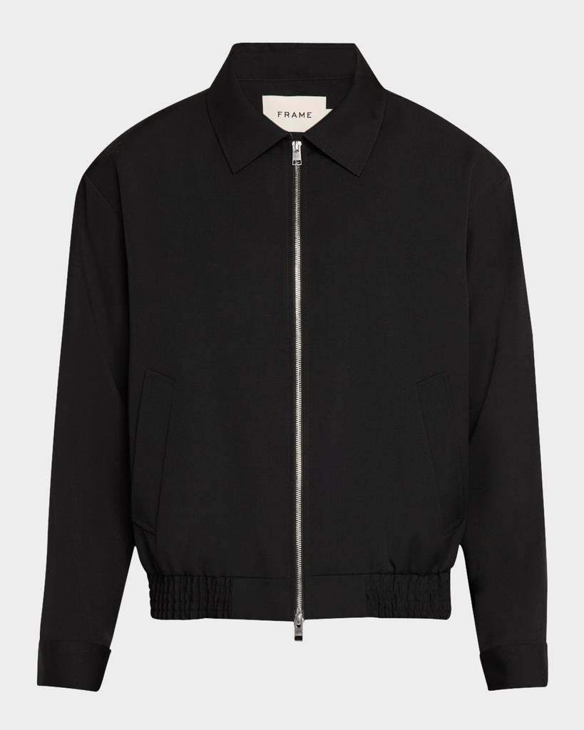 FRAME Men's Wool Full-Zip Blouson