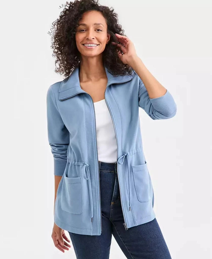 Style 
Co Women
s Luxsoft Fleece Knit Anorak Jacket, Macy
s Exclusive