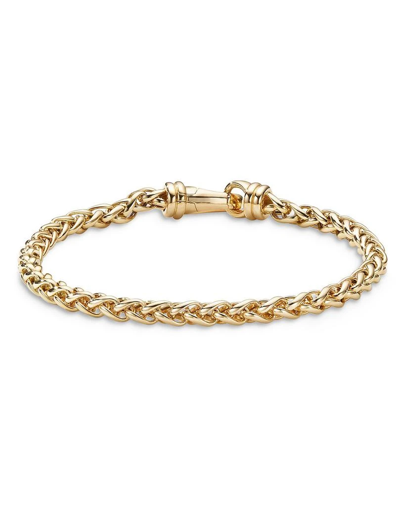 David Yurman Men
s Wheat Chain Bracelet in 18K Yellow Gold, 4mm 1