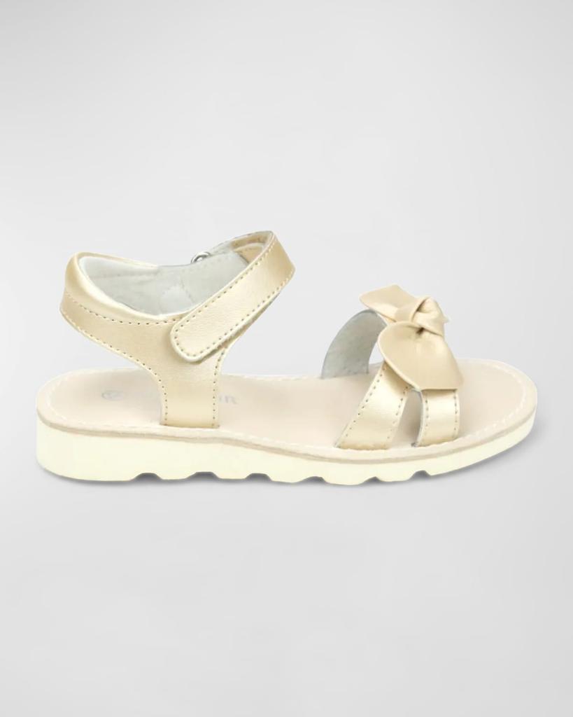 L'Amour Shoes Girl's Leigh Knotted Bow Sandals, Baby/Toddlers/Kids