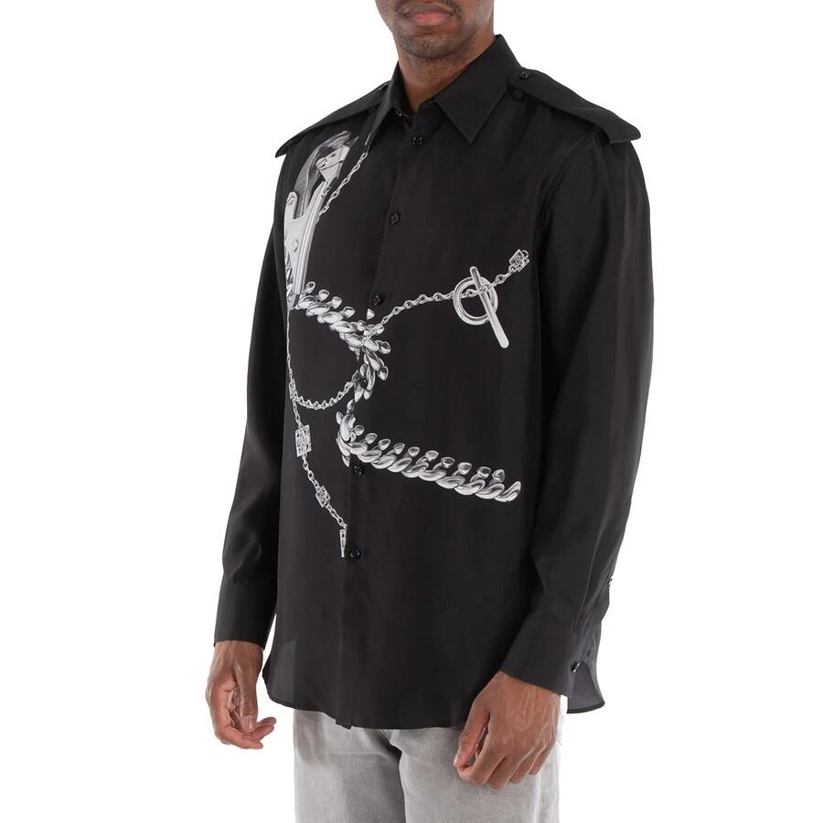 Burberry Knight Hardware Print Silk Shirt 2