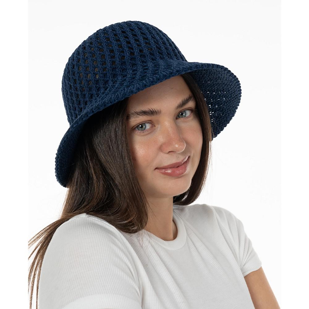 On 34th Women's Open-Knit Crochet Cloche Hat, Created for Macy's