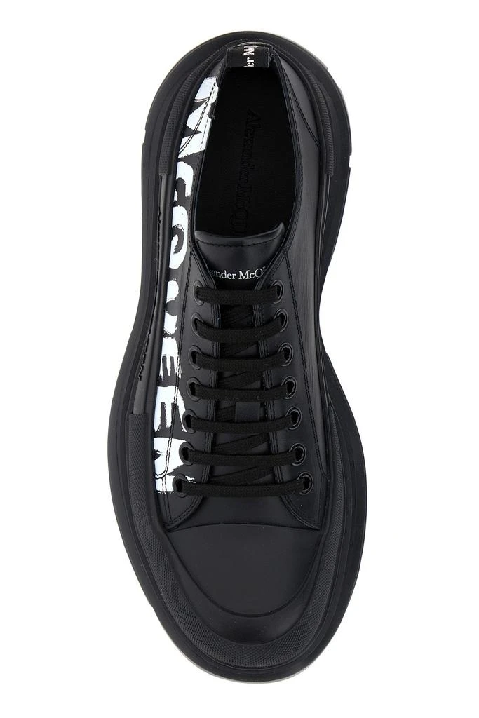 Alexander McQueen Black leather Tread Slick sneakers 3