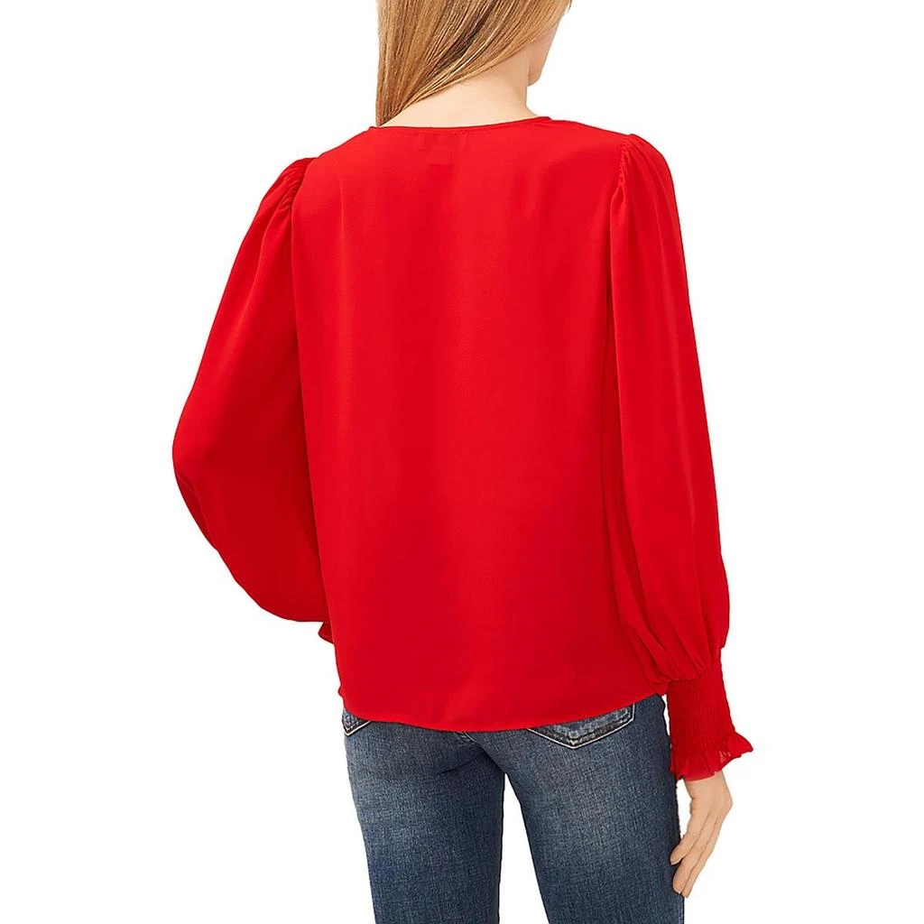CeCe Womens Sheer Chiffon Blouse 6
