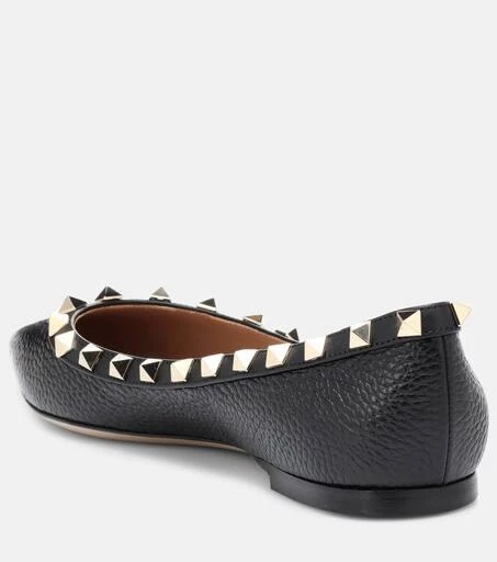 Valentino Valentino Garavani Rockstud leather ballet flats 3